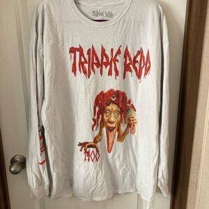 Trippie Redd White Long Sleeve Tee